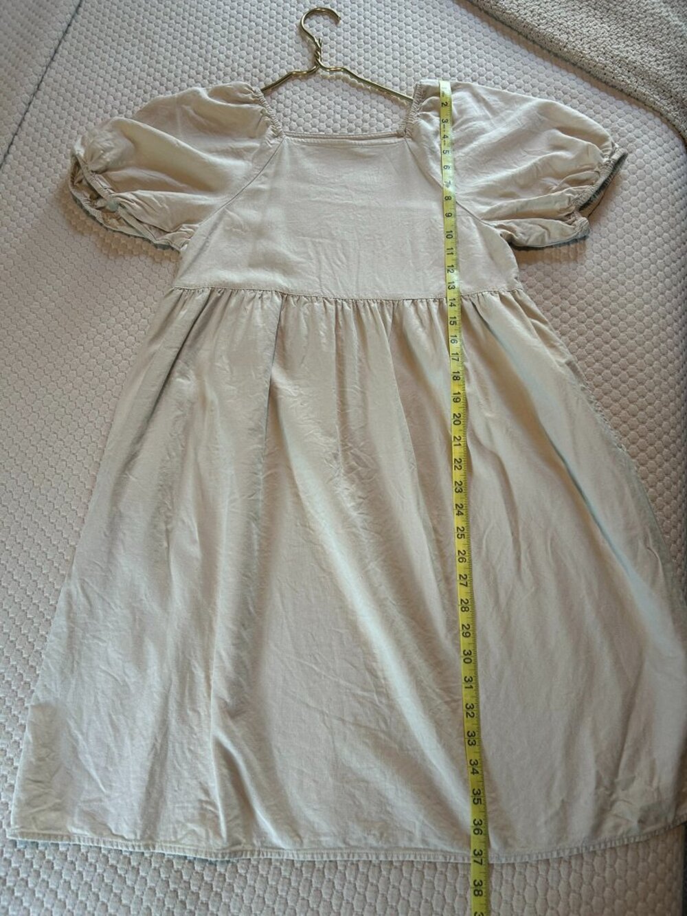 Kids/ womens Uniqlo brand off white linen blend dress